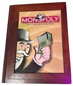 Neu Monopoly Brettspiel in Holzkiste Inhalt Vintage Sammlerstück Familie Geschenk - Bild 1 von 18