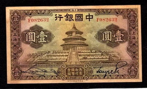 China 1 Yuan 1935 Shanghai P-74a ss+/vz - Bild 1 von 2