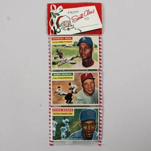 1956 TOPPS Christmas 12 Card Unopened RACK PACK w/Ernie Banks showing on Front - Picture 1 of 2