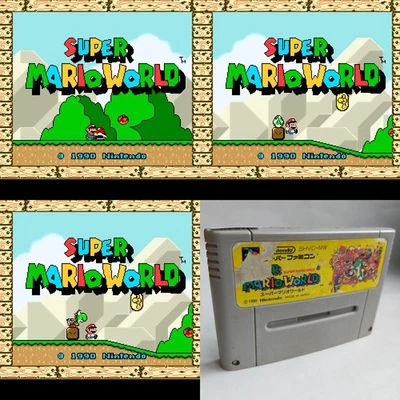 Super Mario World pre-owned Nintendo Super Famicom SFC SNES Test - Image 1 of 4