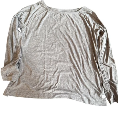 Top deportivo Gap Breathe manga larga cuello barco agujero para el pulgar XL para mujer Foto 1 de 4