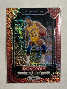 2024-25 Prizm Monopoly Magic Johnson #LEG4 Red Millionaire Shimmer 43/100 Lakers - Picture 1 of 3