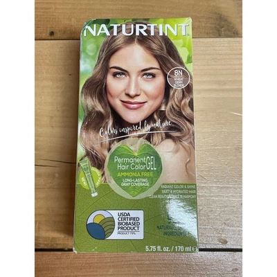 Color de cabello permanente Naturtint - 8N germen de trigo rubio 5,75 oz. Libre de amoníaco Foto 1 de 3