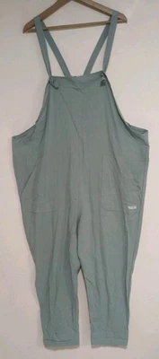 Mossimo Overalls Green Cotton Pockets Size 18 - image 1 of 4