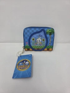 Sonic the Hedgehog Loungefly Chao Garden Zip Around Holographic Bifold Wallet - Picture 1 of 7