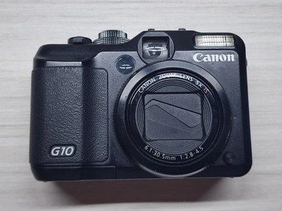 Canon PowerShot G10 14.7MP Digital Camera - Black - Image 1 of 4