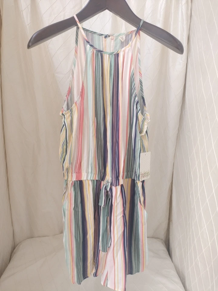 BeBop Junior Mujer L Multicolor Correas Bolsillos Auto Corbata Lazo Mameluco Camisas Nuevas con Etiquetas Foto 1 de 4