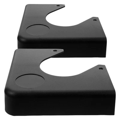 2 Pcs Black Plastic Billiard Table Corner Plates Snooker Table Accessories - Image 1 of 4