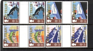 GB MNH 1988 SG1392-1395 EUROPA - TRANSPORT & MAIL SERVICES RINNENPAARE - Bild 1 von 1