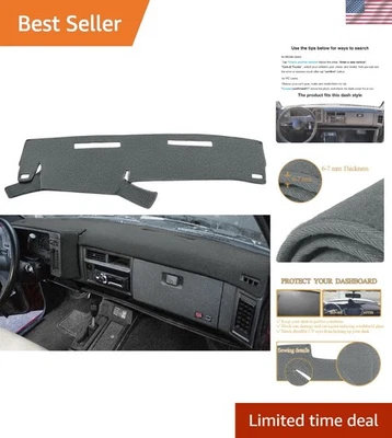 Yiz Dash Cover Mat Custom Fit for 1986-1993 Chevy Chevrolet S10 86-93 Dark Gray Foto 1 de 4