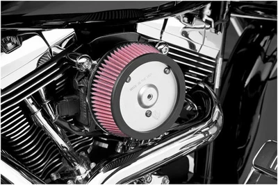 Arlen Ness Big Sucker Stage I Air Filter Kit - Plain Backing Plate - Red 18-803 - Image 1 of 4