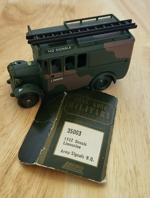 Lledo Days Gone 1932 Dennis Limousine Army-Signals H.Q - 35003 - Image 1 of 4