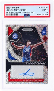 2023 Panini Prizm Azuolas Tubelis Rookie Auto Mojo Prizm #32 /25 PSA 9 - Picture 1 of 2