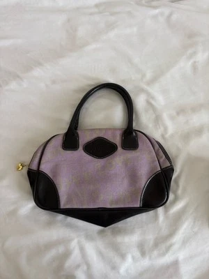 Victoria’s Secret Cartera Púrpura Pequeña Bolso de Maquillaje Cartera Corazón Algodón De Colección Foto 1 de 4