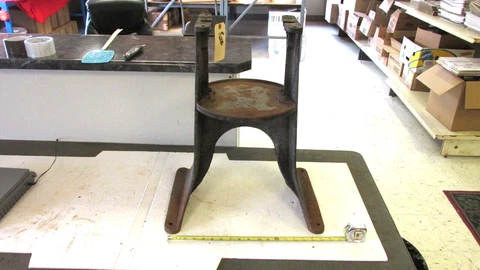Antique Cast Iron Cream Separator Base Stand Steampunk Industrial Table Lot J Cover