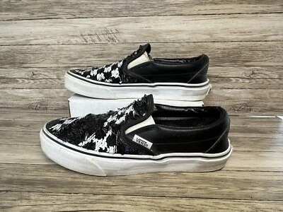 Vans Off The Wall Wmn 6.5 Hombres 5 Tenis Zapatos Tablero a Cuadros Lentejuelas Negro y Blanco Foto 1 de 4