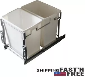 Pull Out Trash Cans - Kitchen Cabinet Organizer Pullout In-Cabinet - Picture 1 of 31