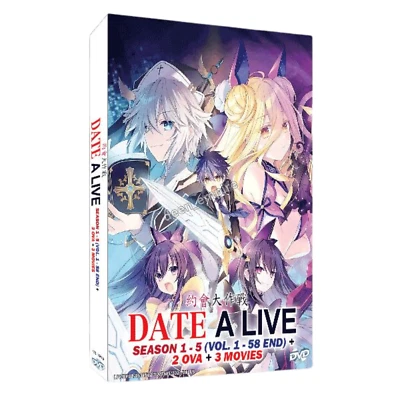 Anime DVD Date A Live Season 1-5 (Vol. 1-58 End) + 2 OVA + 3 Movies English Dub - Image 1 of 4