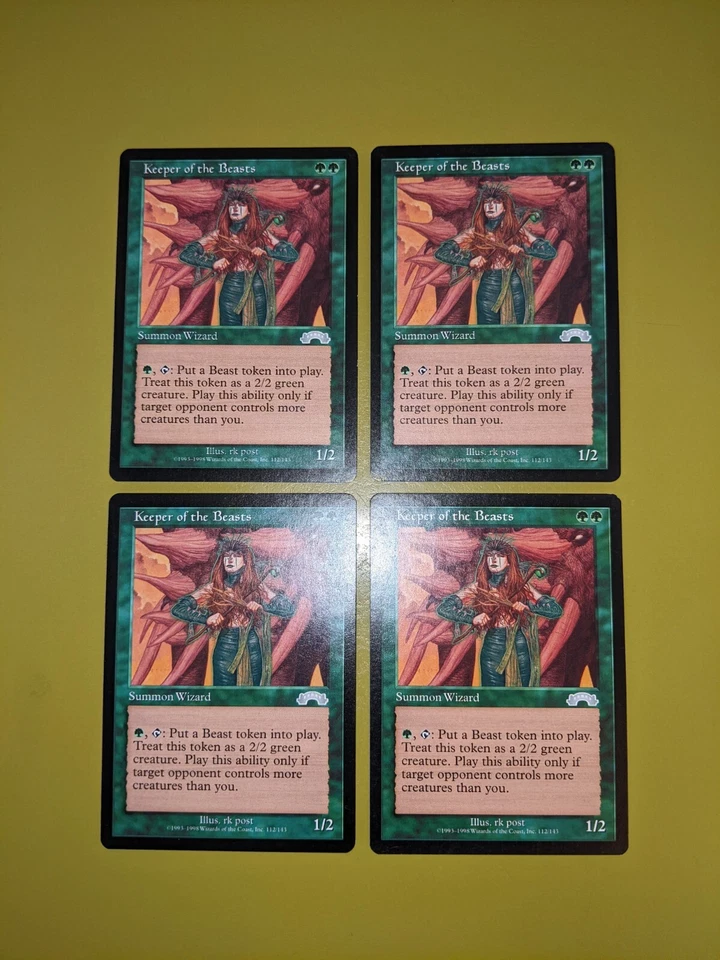 Keeper of the Beasts x4 Exodus 4x Magic the Gathering Playset - Image 1 of 1