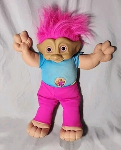 Treasure Trolls 15" Workout Exercise Aerobics Plush Toy Doll 1991! Vintage!  - Picture 1 of 8
