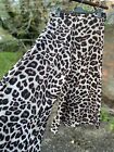 Animal Print Wide Leg Palazzo Culottes Trousers 1xc Fits As 18