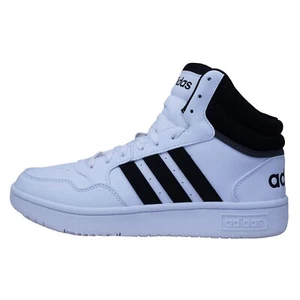 adidas Hoops 3.0 Mid Zapatillas Para Hombre Basketball Blanco GW3019 - Picture 1 of 5