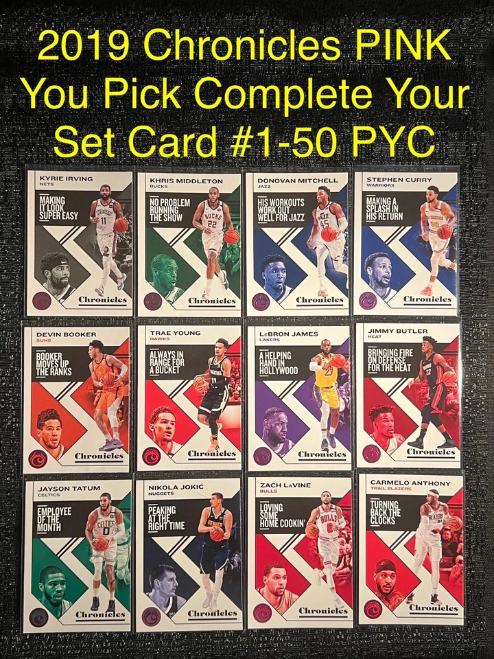 2019 Panini Chronicles Base PINK FOIL Card You Pick Complete Your Set #1-50 PYC - Image 1 of 1