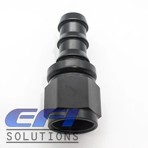 Straight Push On Lock Hose End Fitting 400 Series AN10 (Black) 401-10BLK - Picture 1 of 1