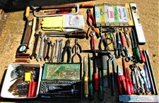 Konvolut altes Werkzeug - Eisensäge Zange Schraubenschlüssel Zollstock..!!