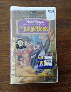The Jungle Book VHS 30th Anniversary Masterpiece Edition Walt Disney NEW SEALED - Picture 1 of 2