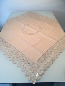 Alte Tischdecke Mitteldecke 492/18 - Picture 1 of 6