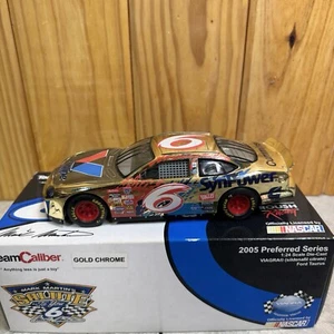 TEAM CALIBER 1/24 MARK MARTIN #6 Valvoline  DIECAST NASCAR GOLD CHROME 2005 - Picture 1 of 11
