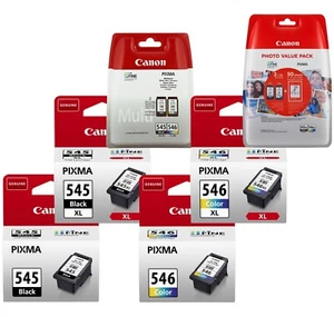 Original Canon PG545 CL546 XL Tinten Patronen PIXMA MX495 MG2555 MG3050 TS3450 - Bild 1 von 25
