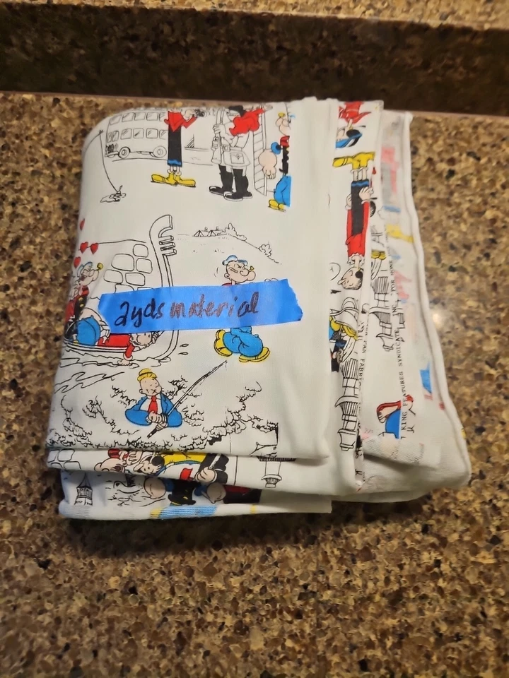 *Popeye*  2 yd Heavy Knit Kings Syndicate 1987 peter Pan Fabrics - Image 1 of 4