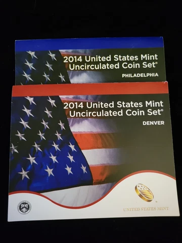 2014 P&D Uncirculated Mint Set | Beautiful Set | US Mint Set | UNC Cover