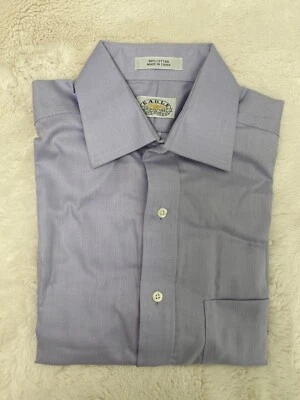 NWOT Eagle Mens Dress Shirt Purple Size 15 Non-Iron Like Banana republic - Image 1 of 4