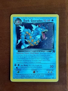 Carta Pokémon Dark Gyarados English Holo 8 Team Rocket TCG - Imagen 1 de 9