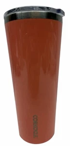 Corkcicle Luci Neon 24oz Bicchiere Corallo con Coperchio Triplo Isolamento Inox - Foto 1 di 11