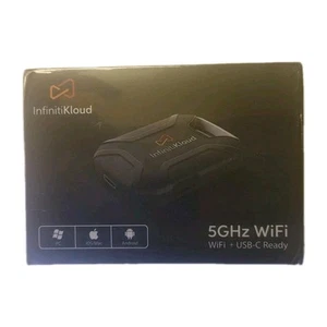 InfinitiKloud 5GHz WiFi Wireless Backup Transfer - Micro SD Compatible. New - Photo 1/6