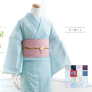 Japanese Women's Traditional Kimono Komon Summer Komaro Hitoe 22Bb From Japan - Picture 1 of 3