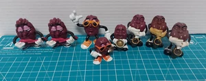 Vintage California Raisins 1988 Bendable Figurines Plush Applause Lot of 8 - Foto 1 di 4