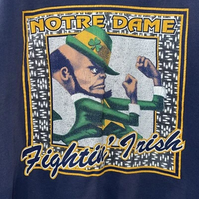Sudadera Pullover Vintage Notre Dame Talla Grande Años 90 EE. UU. Etiqueta 2xl Defectos e2100 Foto 1 de 4