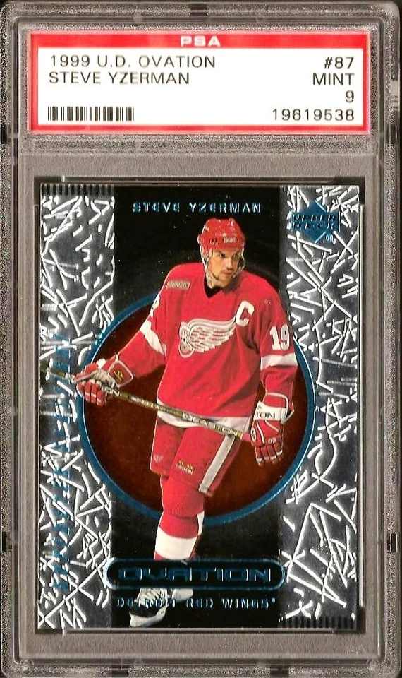 1999/00 Upper Deck Ovation #87 PSA 9 Steve Yzerman - Image 1 of 2
