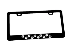Paws License Plate Frame | Animals | Dogs | Puppies | Family | Love - Picture 1 of 1