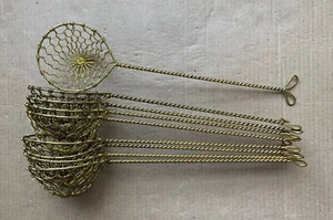 Collectible STRAINER BRASS WIRE BASKET KITCHEN UTENSILS (each) - Picture 1 of 7