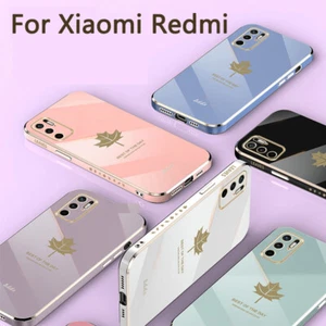 Maple leaves Lanyard Case Cover Plating For Xiaomi Redmi Note 12 11 Pro Poco X5 - Picture 1 of 19