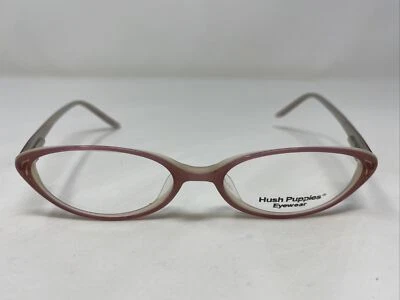 Оправа для очков Hush Puppies H174 DR 49-16-135 темно-розовая пластиковая с полным ободком: A49 - Изображение 1 из 4
