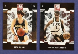 2009-10 Donruss Elite #152 Rick Barry #145 Oscar Robertson #D /499 Lot 2x - Bild 1 von 2