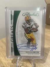 2022 Panini NFL Flawless Greats Emerald Donald Driver 1/3 Green Bay Packers