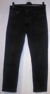 MENS 511 LEVI'S STRAUSS BLACK DENIM JEANS WAIST 33" INSIDE LEG 30" - Picture 1 of 7